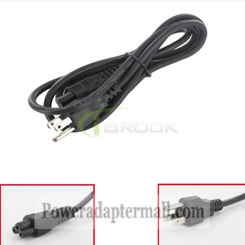 3-Prong AC Adapter Cord Power Supply Cable For Laptop HP DELL